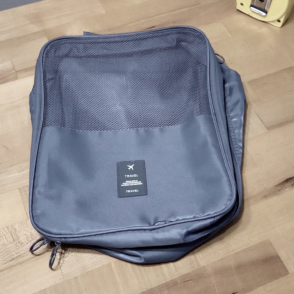 Travel Shoe Bag With Suitcase Insert Multi-Compartment